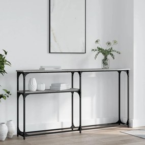 Tavolino Consolle Grigio Sonoma 145x22,5x75cm Legno Multistrato /