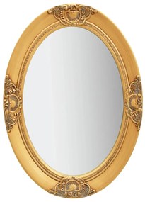 Specchio Da Parete Stile Barocco 50x70 Cm Oro /
