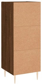 Credenza Rovere Marrone 34,5x34x90 cm in Legno Multistrato