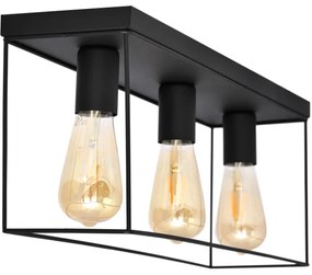 Plafoniera FINN 3xE27/15W/230V nero