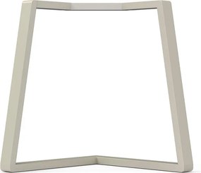 Gamba per mobili STEELMI Angolo in acciaio cromo opaco L 78 x P 78 x H 70 cm