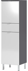 Mobile bagno alto bianco e grigio 34x120 cm Mauresa - Germania