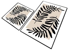 Set di tappetini per il bagno beige 2 pz 60x100 cm Casting – Foutastic