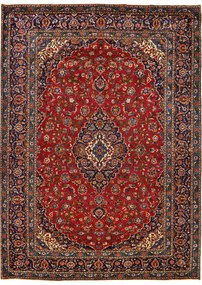 Kashan Tappeto 410x290 Rosso (Iran) Annodato A Mano