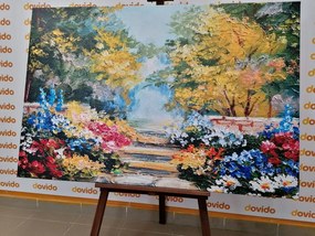 Stampa su tela – Pittura a olio di paesaggio