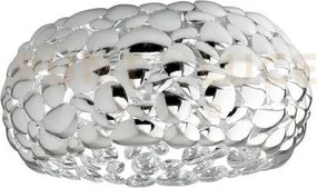 Plafoniera dioniso cromo 2 luci attacco e27 35x35x16cm in metallo