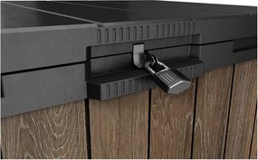 Contenitore da giardino marrone scuro in plastica Deco – Keter