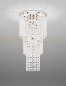 Giogali lampadadario a soffitto ca3 bianco e bronzo opaco 7 luci at...