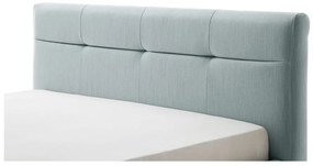 Letto matrimoniale imbottito azzurro con contenitore con rete inclusa 140x200 cm Lotte – Meise Möbel