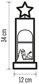 Decorazione natalizia a LED 5xLED/2xAA stella