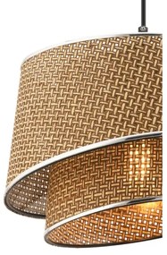 Lampada a sospensione su cavo BARETTE 1xE27/60W/230V marrone/cromo lucido