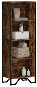 Libreria Rovere Fumo 50x31x137,5 Cm İn Truciolato /
