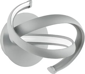 Lampada applique 22x20 cm LUMEN a LED in metallo Silver