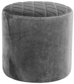 Pouf in velluto grigio Ejby - Bonami Essentials