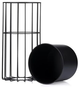 Vaso da fiori in metallo LOFT 42x20 cm nero