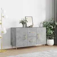 Credenza Grigio Cemento 100x36x60 cm in Legno Multistrato 828160