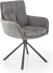 Sedia da pranzo HALSA, 1 pz., grigia