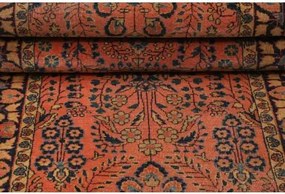 Antik Stilizzato Terracotta Blu Scuro Corsia 74x190 Cm