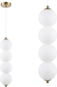 Lampada a sospensione a LED LHJ118-4CP oro spazzolato