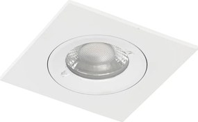 Faretto da incasso moderno bianco quadrato IP44 - Xena