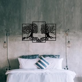 Decorazione da muro 116x71 cm Albero della Vita metallo