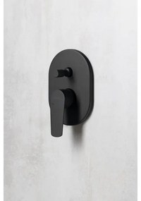 Aqualine - Rubinetto doccia per installazione a scomparsa LOTTA opaco nero