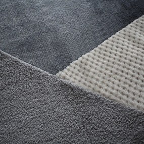 Biancheria da letto matrimoniale grigia micro felpata 200x200 cm Cosy - Catherine Lansfield