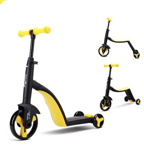 Scooter Triciclo 3 in 1 per Bambini in diversi colori, Giallo