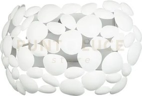 Applique a parete dioniso bianca 2 luci attacco e14 30x15x19cm in m...