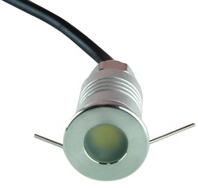 Faretto LED Mini 1W IP67 - PROFESSIONAL da incasso Colore Bianco Caldo 2.700K