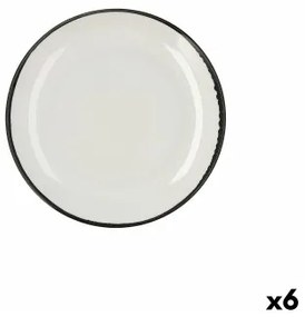 Piatto da pranzo Ariane Vital Filo Bianco Ceramica Ø 27 cm (6 Unità)