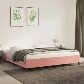 Giroletto rosa 200x200 cm in velluto