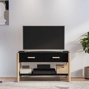 Mobile Porta Tv Nero 82x38x45 Cm İn Legno Multistrato /