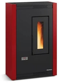 Stufa a pellet slim 4,4 kW La Nordica-Extraflame mod. Luisella bordeaux