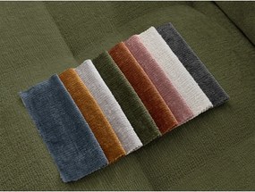 Divano verde con rivestimento in ciniglia 237 cm Whesley – Bobochic Paris