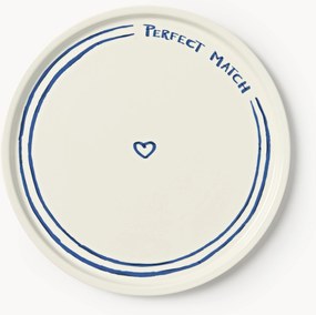 Sottopiatto in porcellana con motivo decorativo Tutti