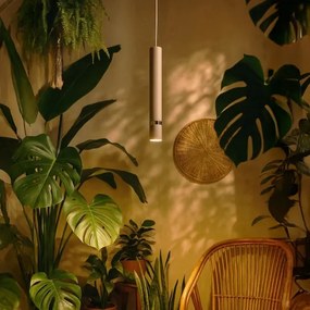 Brilagi - Lampadario a sospensione con filo POKER 1xGU10/25W/230V beige