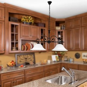 Rabalux 7777 - Lampadario a sospensione con catena DOROTHEA 2xE27/60W/230V