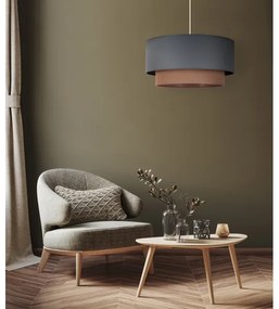 Duolla - Lampadario a sospensione con filo BOHO 1xE27/15W/230V diametro 45 cm verde/marrone