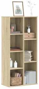 Libreria rovere sonoma 50x25x105 cm in legno multistrato