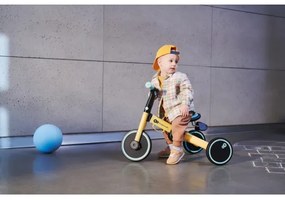 KINDERKRAFT - Bicicletta a spinta per bambini 3in1 4TRIKE giallo/menta
