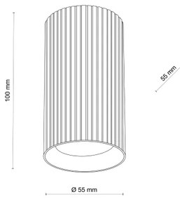 Faretto TUNE S 1xGU10/10W/230V 10 cm bianco