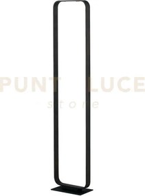 Piantana led moka marrone 16w 1120lm 4000k 22x14x114 cm in allumini...