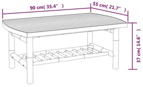 Set Salotto da Giardino 5pz con Cuscini Grigio Scuro Bambù