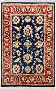 Mamluk Tappeto 100x150 Marrone (Afghanistan) Annodato A Mano