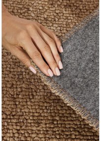 Tappeto in marrone chiaro lavabile 80x150 cm Rocco Caramel – Elle Decoration