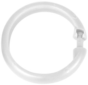 WENKO 19194100 - Anelli per tenda da doccia LYGE 6x6 cm bianchi