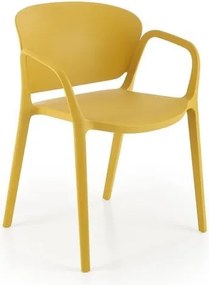 Sedia in plastica K491 in senape
