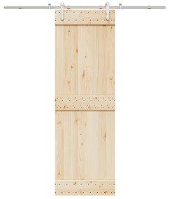 Kit Binari Porta Scorrevole 200 Cm Acciaio Inossidabile Argento /