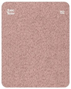 Divano angolare rosa chiaro in tessuto bouclé (angolo sinistro) Kukumo - Ame Yens